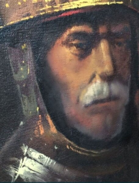 Tablou reproducere Omul cu coif de aur, dupa Rembrandt