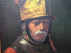 Tablou reproducere Omul cu coif de aur, dupa Rembrandt